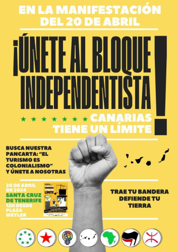 Cartel Bloque Independentista Tenerife