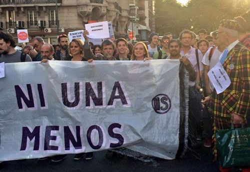 Personas en una manifestación