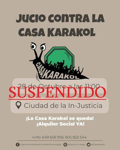 Cartel Suspendido juicio