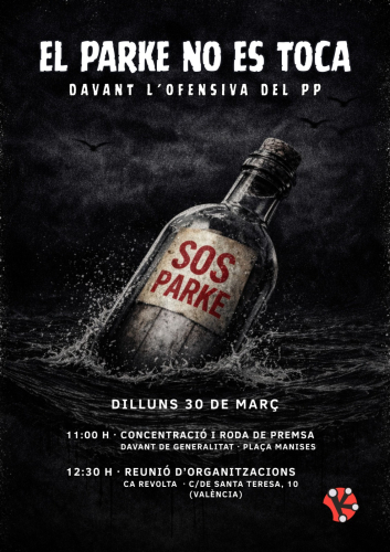 Cartel SOS Parke